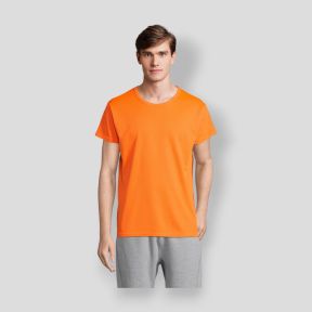 T-shirt de desporto Sprint - Laranja Fluo - Sol's
