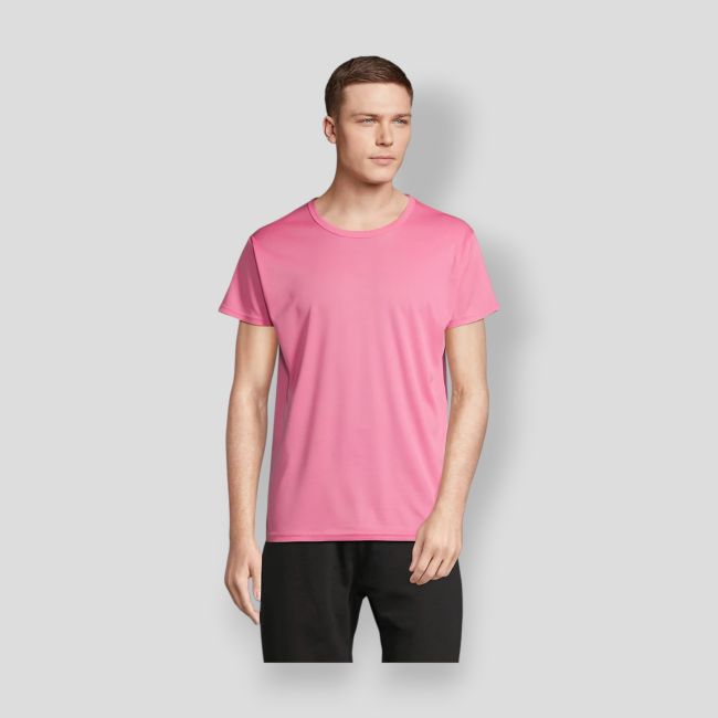 T-shirt de desporto Sprint - Rosa Fita - Sol's