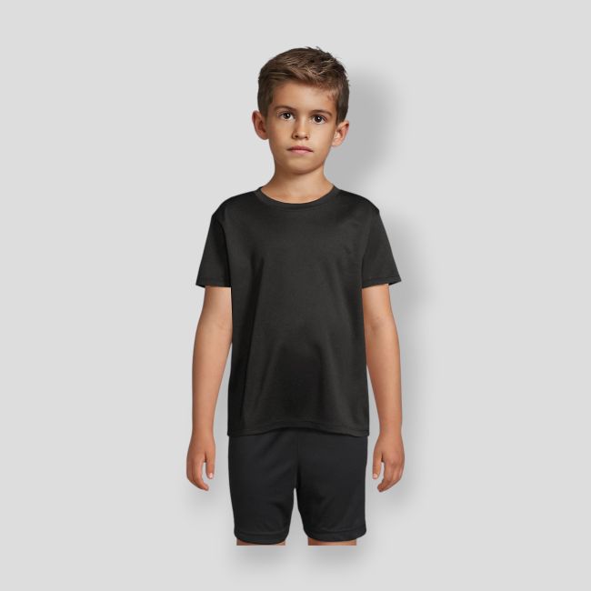 T-shirt da sport Sprint bambino - Nero - Sol's