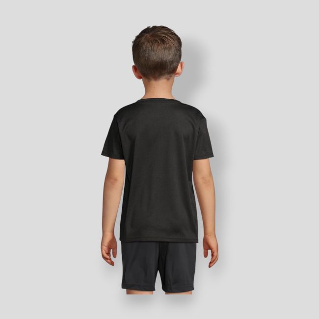 Kinder-Sport-T-Shirt Sprint - Schwarz - Sol's