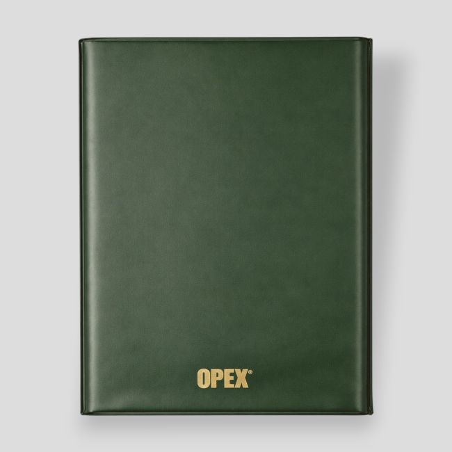 Carpeta portadocumentos A5 en PVC - Verde Oliva - OPEX