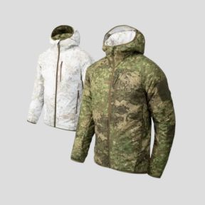 Veste réversible Wolfhound Hoodie® - Coupe-vent - Pencott Wildwood/Pencott Snowdrift - Helikon