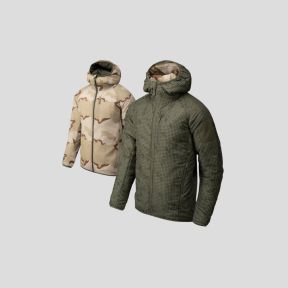 Jaqueta reversível Wolfhound Hoodie® - Corta-vento - Camuflado noite deserto/Deserto americano - Helikon