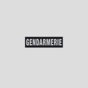 Retroreflecterende band zwarte achtergrond met velcro 27,5x10,5cm - Gendarmerie