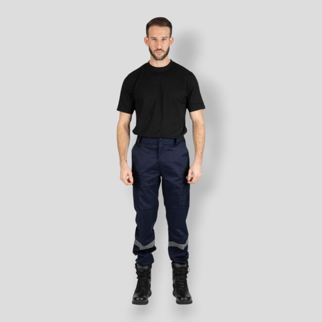 Feuerwehr-Sicherheitshose mit Elasthan SAFETY - Marine - Nine Worths