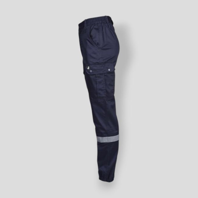 Calça de Segurança contra Incêndio com elastano SAFETY - Azul-marinho - Nine Worths