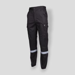 Spodnie ochronne z elastanem SAFETY - Czarny - Nine Worths