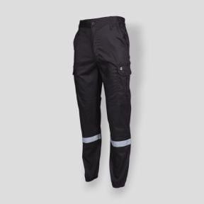 Veiligheidsbroek met elasthaan SAFETY - Zwart - Nine Worths