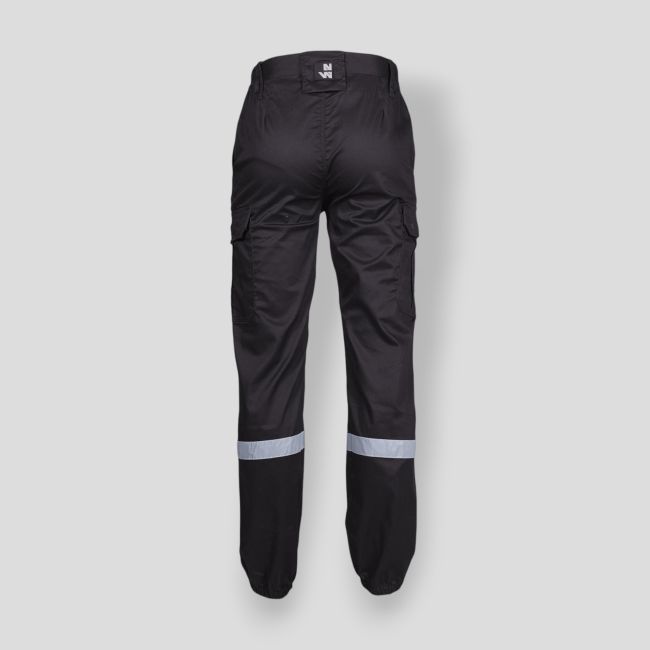 Spodnie ochronne z elastanem SAFETY - Czarny - Nine Worths