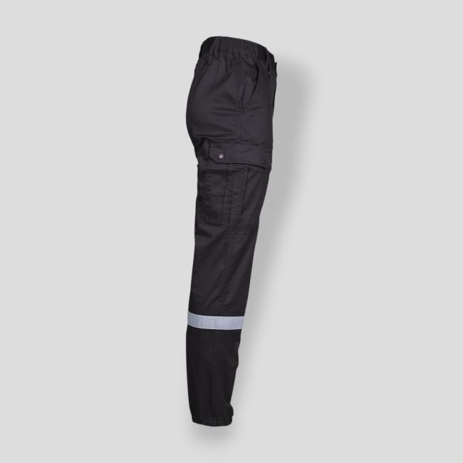 Spodnie ochronne z elastanem SAFETY - Czarny - Nine Worths