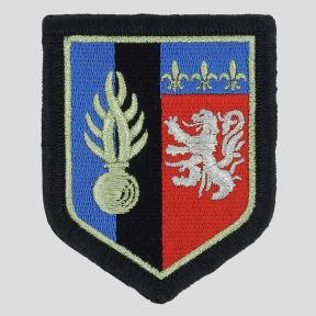 Stoffabzeichen mit Klettverschluss Gendarmerie Mobile Zone De Défense Lyon - Hochsichtbarkeit