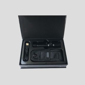 Lampe tactique LED rechargeable (1 000 lumens) - Noir - Patrol Equipement