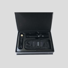 Lampe tactique LED rechargeable (1 000 lumens) - Noir - Patrol Equipement