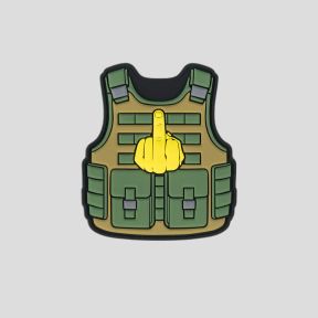 Parche 3D en PVC con velcro Chaleco táctico Fuck you - 101 Inc