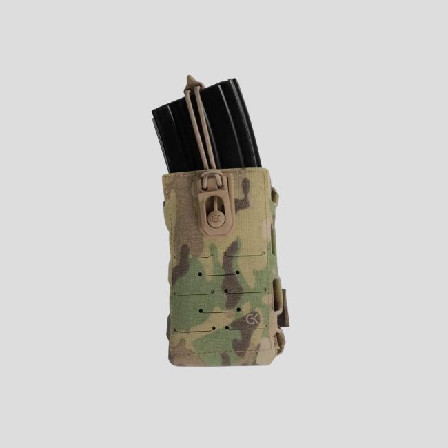 Podwójna Kabura na Magazynek 5.56 Nałożona Dutycall - Multicam - GK