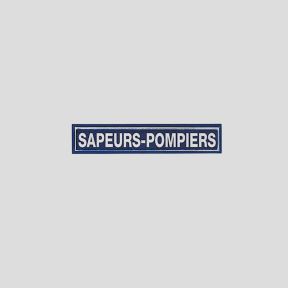 Retroreflecterende barrette met klittenband 10x2cm - Sapeurs Pompiers
