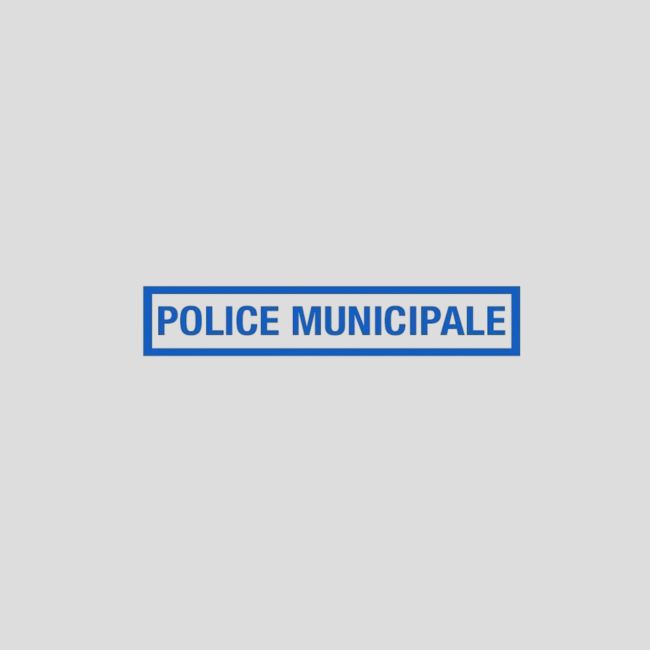 BARRETTE RETRO REFLECHISSANTE Police M. Bleu Ciel - Patrol Equipement