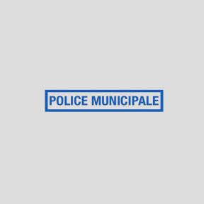 Odblaskowa baretka z rzepem 10x2cm - Policja Municypalna