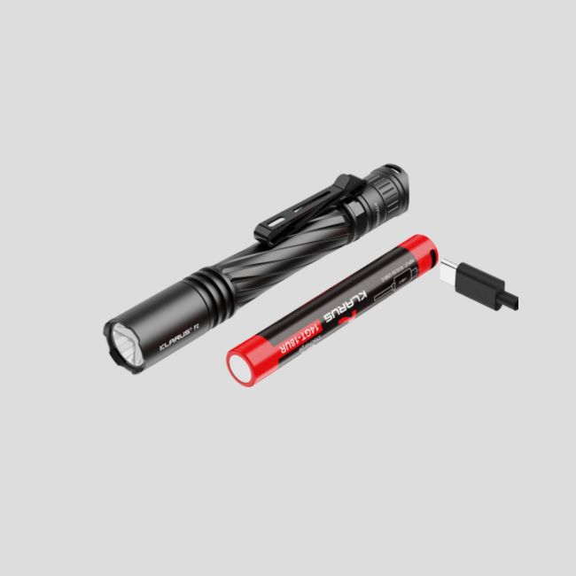 Lampe tactique rechargeable P2 (1 000 lumens) - Noir - Klarus