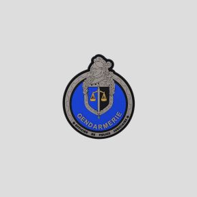 Stemma PVC con velcro Unità dei Motociclisti della Gendarmeria OPJ - Alta visibilità
