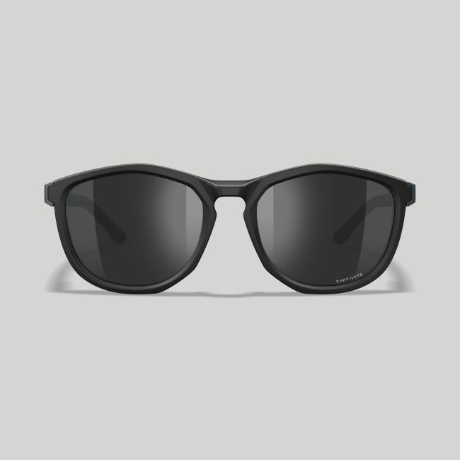 Sonnenbrille Bravo (Captivate™ schwarz verspiegelte Gläser) - Schwarz/Grau - Wiley X