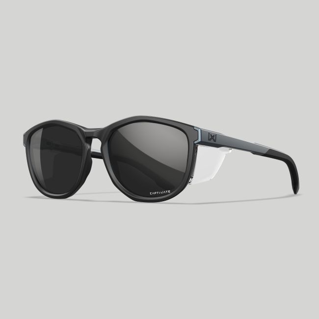 Occhiali da sole Bravo (lenti Captivate™ specchio Nero) - Nero/Grigio - Wiley X