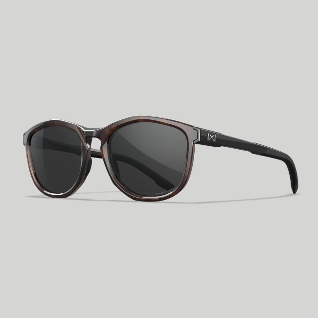 Lunettes de soleil Bravo (verres Captivate™ polarisés Gris) - Marron Tacheté/Noir - Wiley X