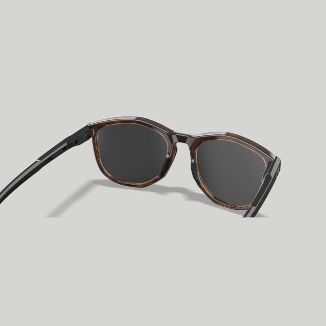 Sonnenbrille Bravo (Captivate™ polarisierte Grau-Gläser) - Braun Gefleckt/Schwarz - Wiley X