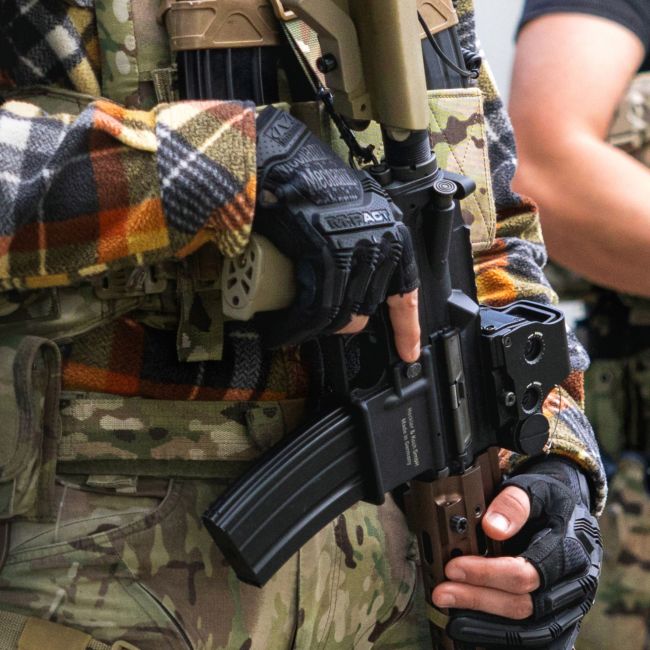 Guantes Sin Dedos M-Pact - Negro - Mechanix