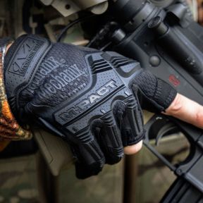 Fingerlose Handschuhe M-Pact - Schwarz - Mechanix