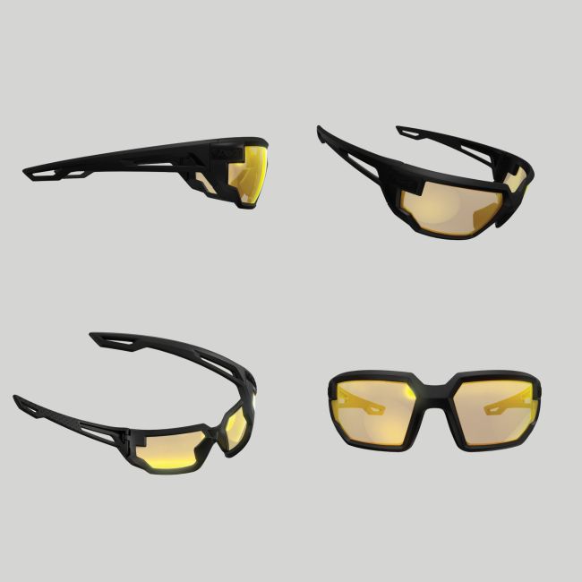 Gafas de protección balística Type-X (lentes Ambarinos) - Negro - Mechanix