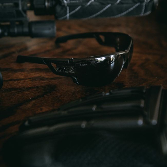Lunettes de protection balistique Type-N (verres Fumés) - Noir - Mechanix