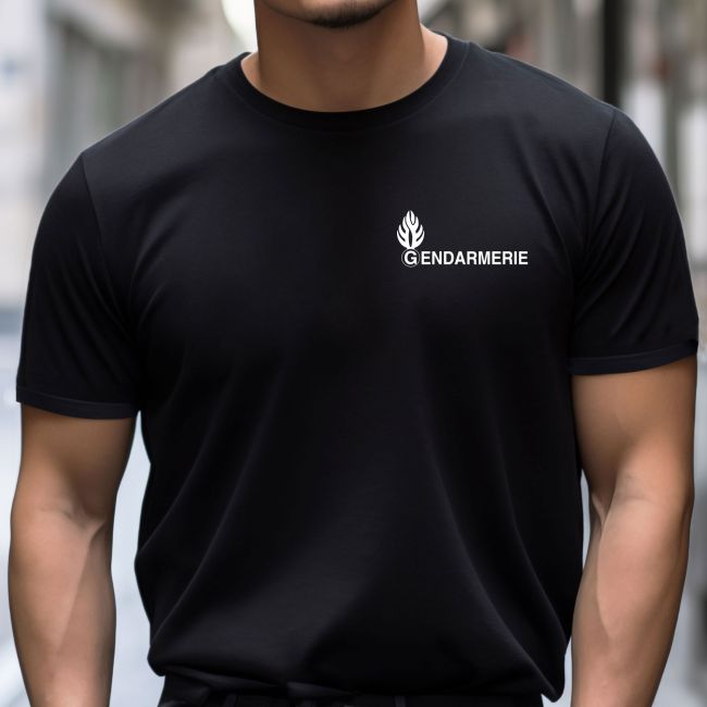 T-shirt serigrafata Gendarmeria - Nero - Patrol Equipement