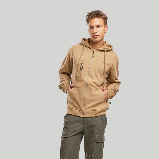 Tactische ritssluiting hoodie - Coyote - Brandit