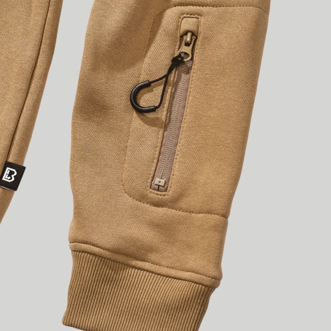 Sweat à capuche zippé tactique - Coyote - Brandit