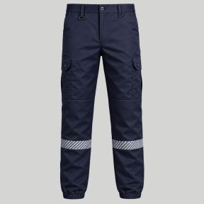 Calças de Segurança contra Incêndios com elastano SECURITY - Azul Marinho - Force Series