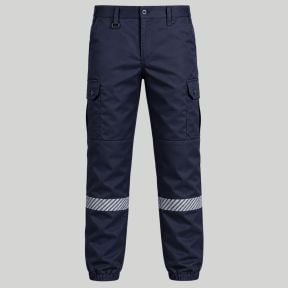 Spodnie ognioodporne z elastanem SECURITY - Granatowe - Force Series
