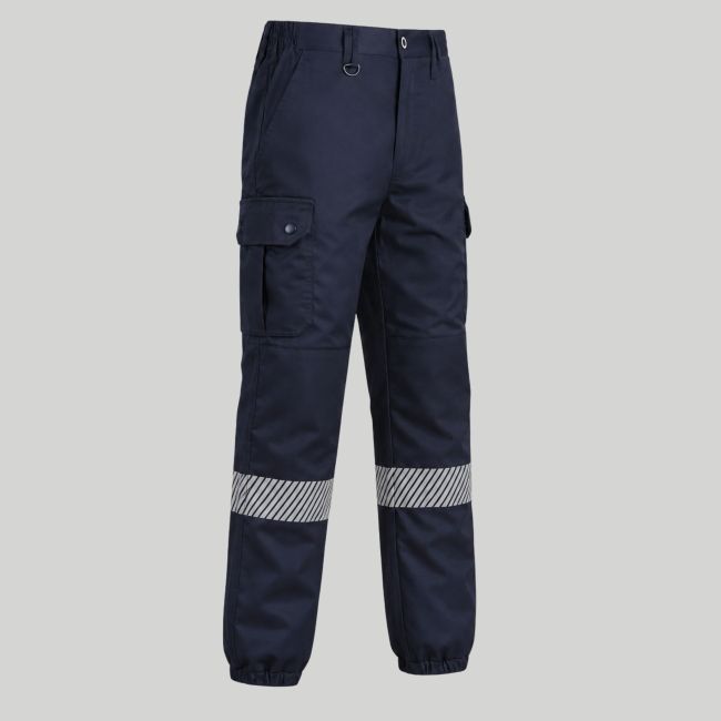 Calças de Segurança contra Incêndios com elastano SECURITY - Azul Marinho - Force Series