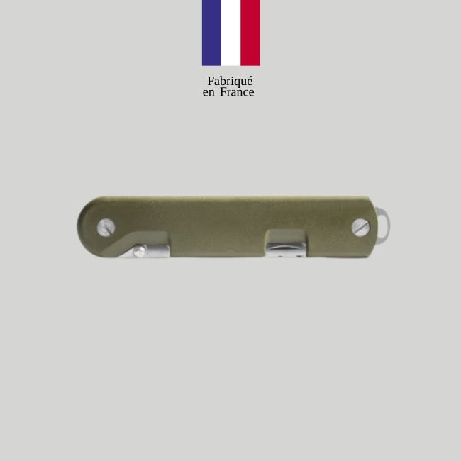 Couteau Baroudeur (lame évidée) + couverts - Kaki - TB Outdoor