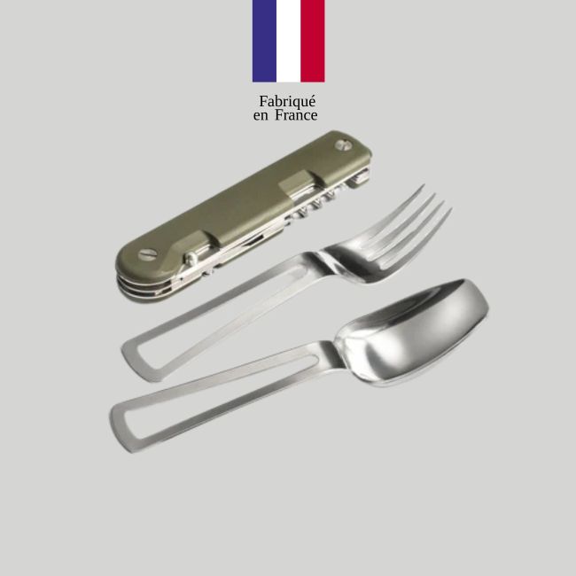 Couteau Baroudeur + couverts - Kaki - TB Outdoor