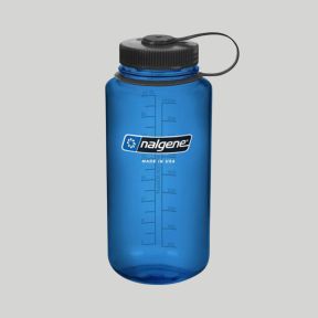 Trinkflasche mit weitem Hals 1L - Blau/Schwarz - Nalgene