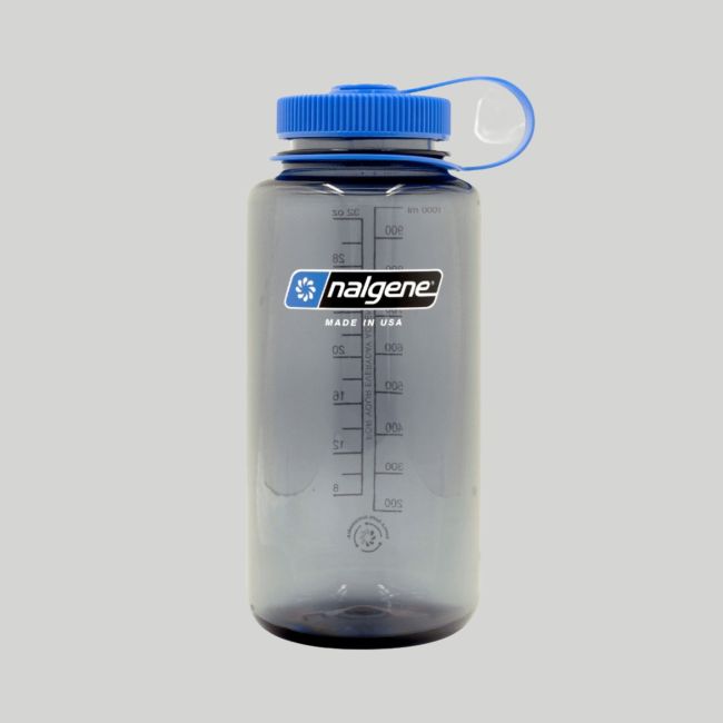 Drinkfles met wijde hals 1L - Grijs - Nalgene