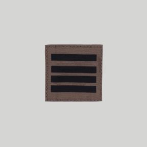 Galon de poitrine Tissu avec velcro Armée de Terre basse visibilité - Commandant