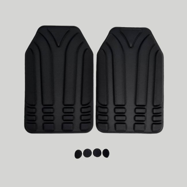 Paire de coussins Ventipads pour porte-plaques Polgen/Platiger - Noir - Tiger Tailor