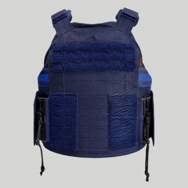 Colete tático Polgen Gen.3 Police Municipale (com faixas Gitane) para inserts GK - Azul Noite - Tiger Tailor