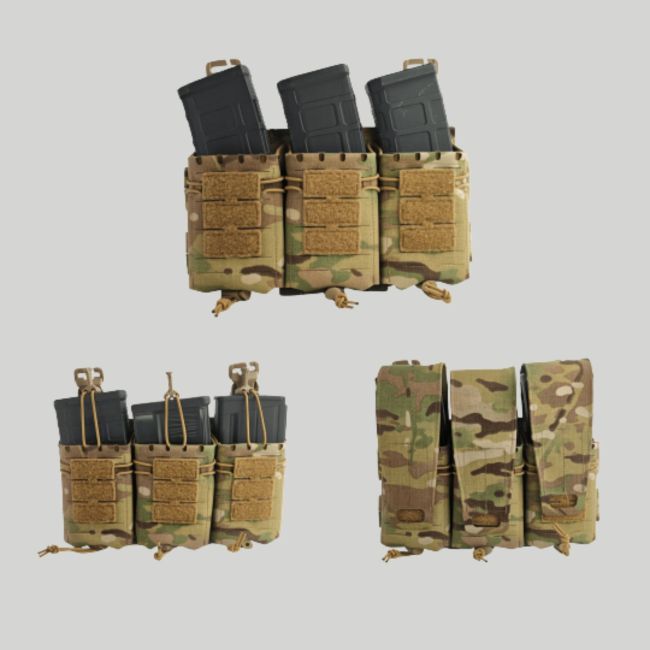 Panneau modulaire rigide pour porte-chargeur triple pour fusils d'assaut - Multicam - Tiger Tailor