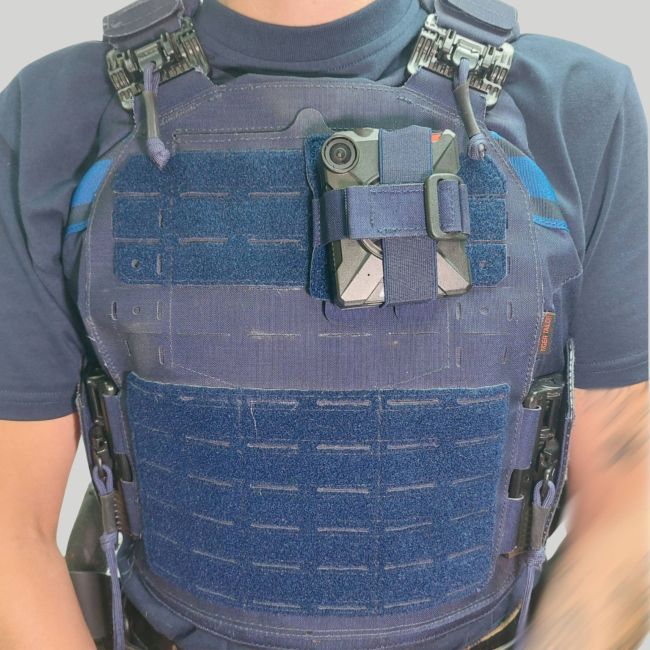 Porte-caméra-piéton Axon Body 2 - Bleu Nuit - Tiger Tailor