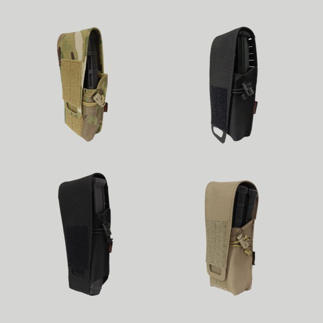Porte-chargeur simple rigide pour fusil d'assaut Rushingle - Multicam - Tiger Tailor