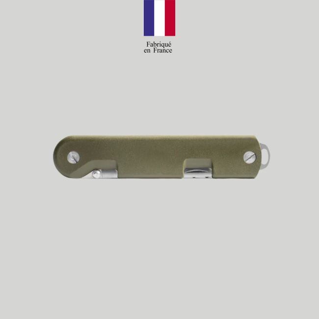 Couteau Baroudeur (lame évidée) + couverts - Kaki - TB Outdoor