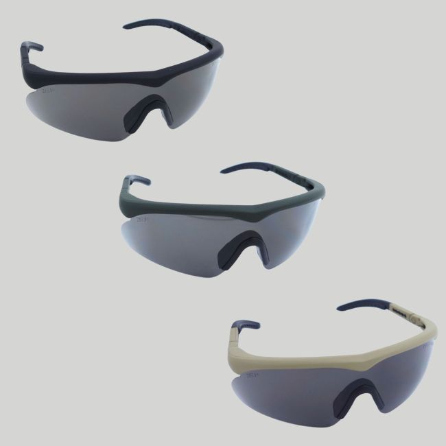 Gafas tácticas Raptor (kit 3 cristales Incoloro/Ahumado/Naranja) - Coyote - Swisseye